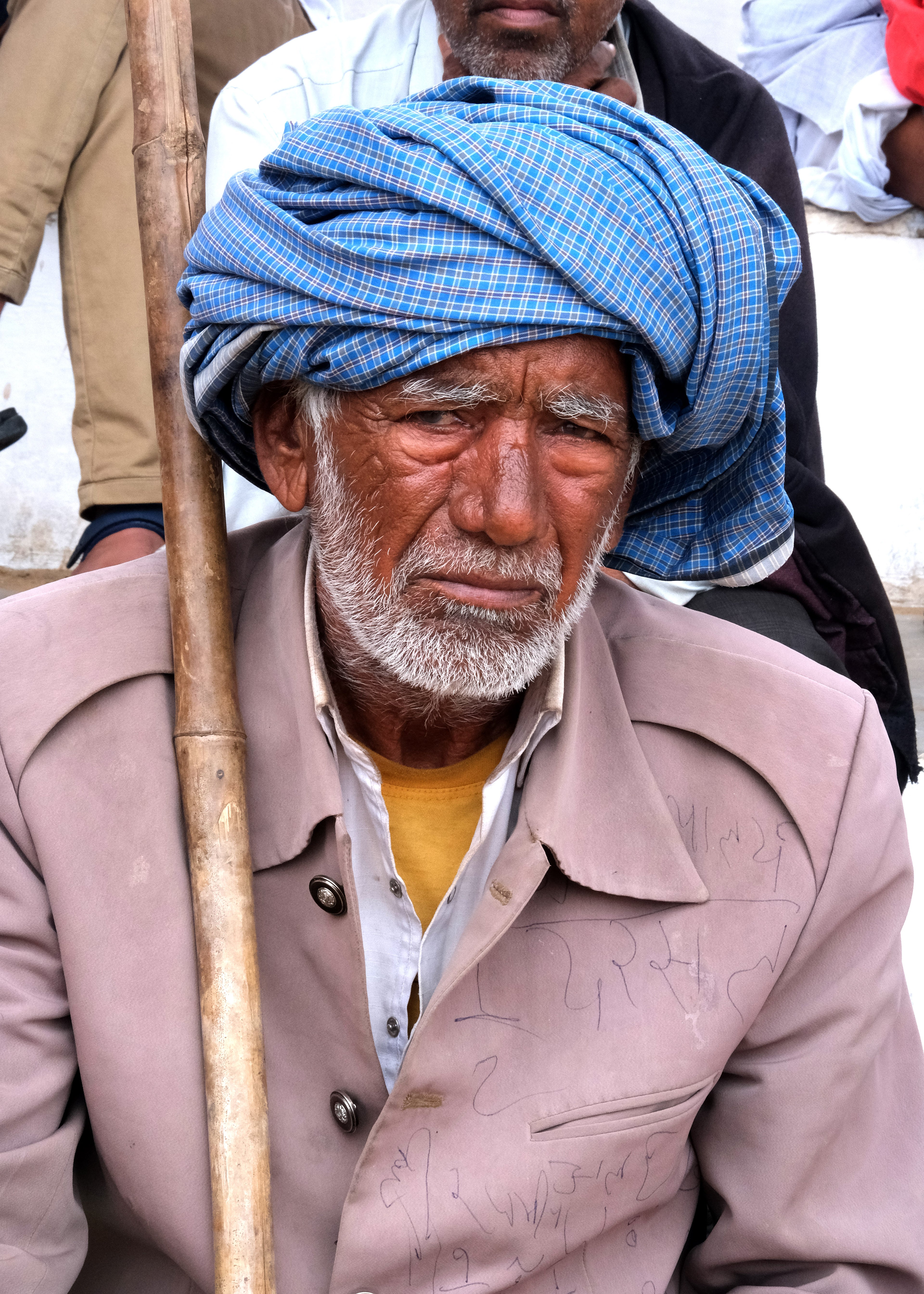 Very old village man
